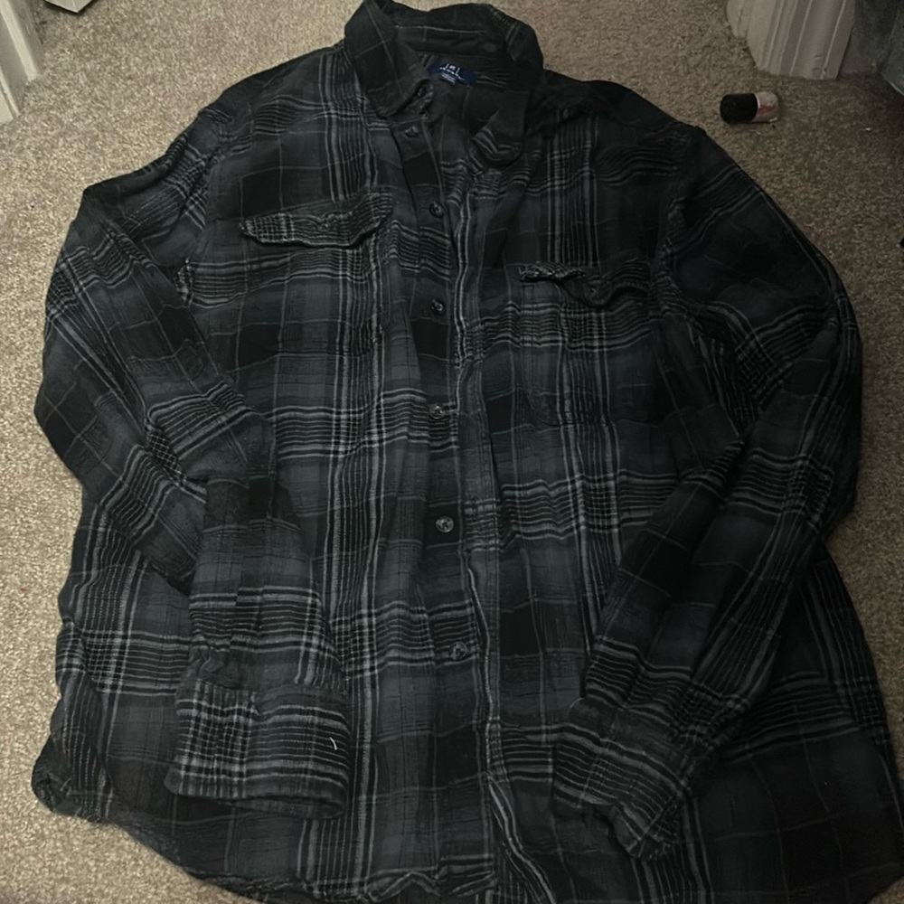 Black and Grey Flannel